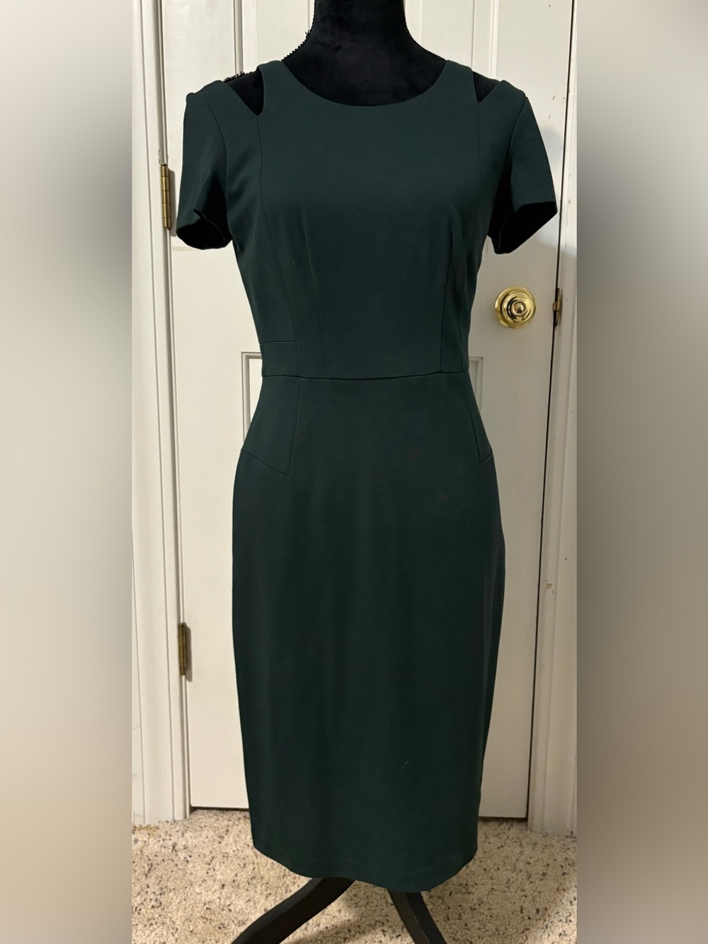 ELIZA J Sheath Dress With a Peek of Cold Shoulder Sleeves